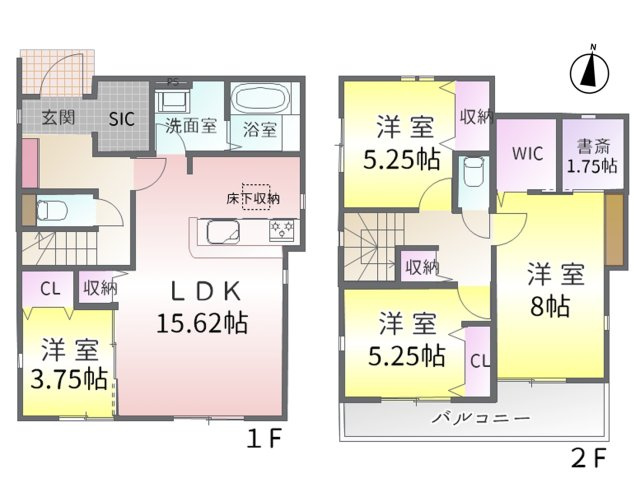 守山区村合町(残1棟)の間取り
