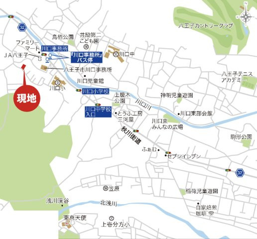 『八王子市新築戸建て』八王子市川口町882-3【仲介手数料無料】　２５−１期の地図|～仲介手数料無料☆八王子ひなた不動産～八王子市川口町　新築戸建て