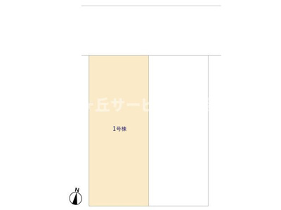 【区画図】 | 浜松市中央区萩丘4丁目 3期 新築一戸建て 1号棟 | 1号棟の区画図です