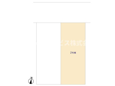 【区画図】 | 浜松市中央区萩丘4丁目 3期 新築一戸建て 2号棟 | 2号棟の区画図です