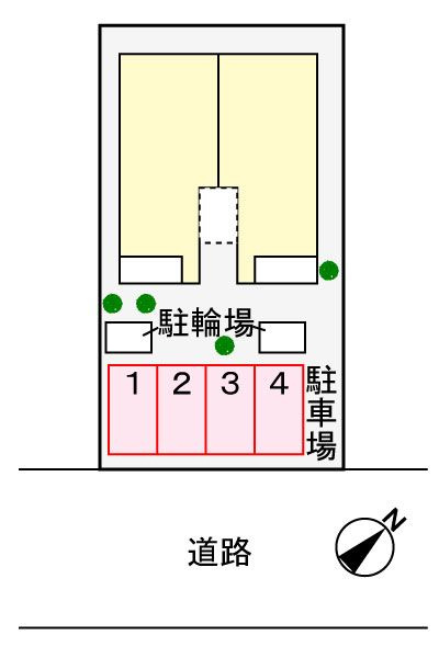 エトワールⅢの駐車場