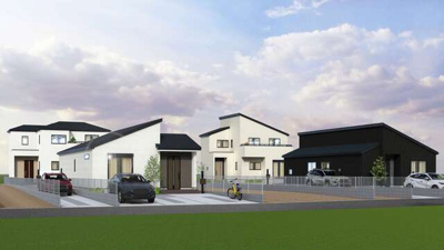 【外観パース】 | 浜松市中央区新橋町 8期 新築一戸建て 8号棟 | 外観パースです
