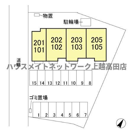 ラ・プラージュの区画図|配置図