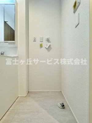 【ランドリースペース】 | 島田市金谷泉町 新築一戸建て 1号棟 | 洗濯機置き場です