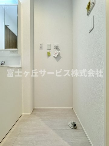 【ランドリースペース】 | 島田市金谷泉町 新築一戸建て 1号棟 | 洗濯機置き場です