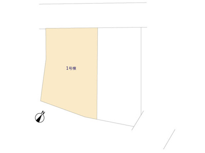 【区画図】 | 島田市金谷泉町 新築一戸建て 1号棟 | 1号棟の区画図です