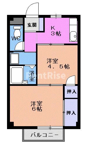 エルディム今伊勢の間取り|間取図