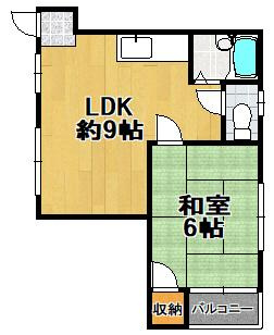 シティエステート小林の間取り|★２ＤＫ間取り★