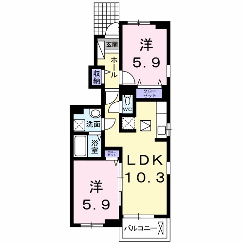 【間取り】 | コンフォーティア鮎喰