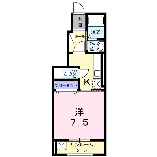 【間取り】 | サン　メゾン　Ｅ