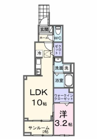 グラン・メゾン飛田Ｂの間取り