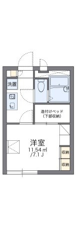レオパレスナチュラルＡの間取り
