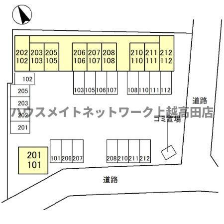 ヒルズ21の区画図|配置図