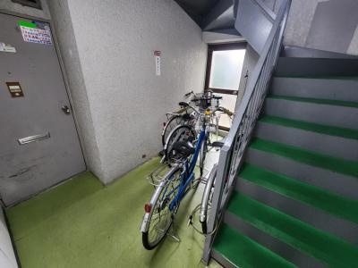 北野ハイツの駐車場|駐輪スペース
