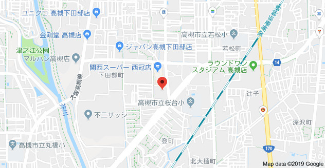 NCRe高槻の地図