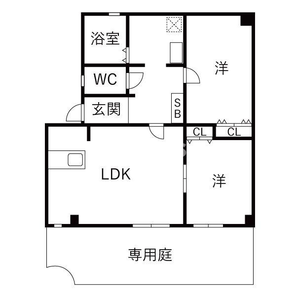 飛鳥E棟の間取り