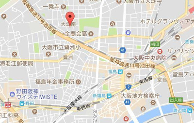 【地図】 | ポルト・ボヌール梅田WEST