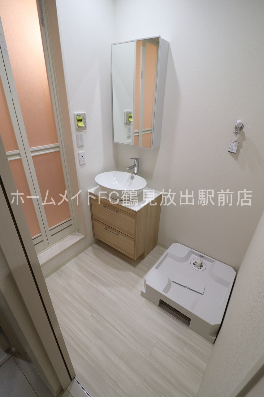 東大阪市森河内東２丁目のアパートの洗面所