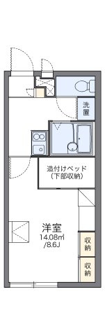 レオパレスセジュールの間取り