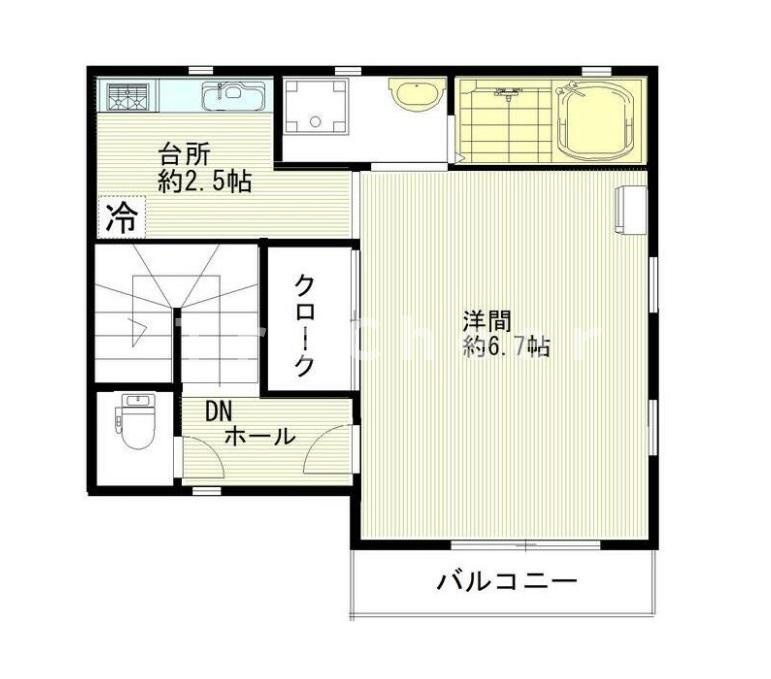 ディアコートAの間取り