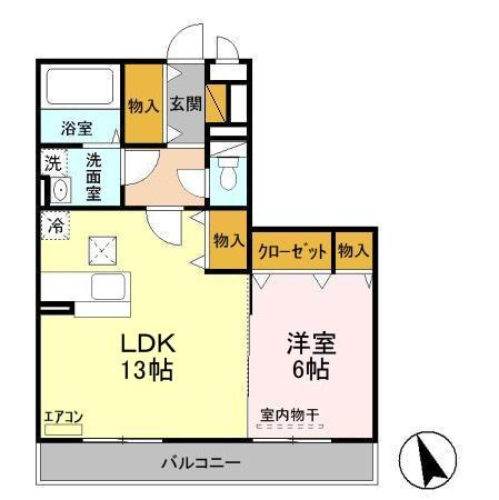 スマイル　サンライズAの間取り