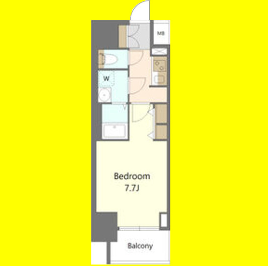 S-RESIDENCE庄内通駅前curere　名古屋市賃貸　仲介手数料無料の間取り