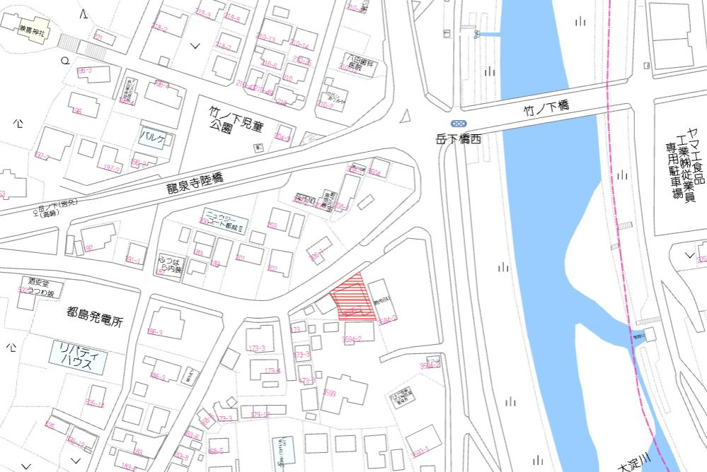 都城市都島町の店舗の地図