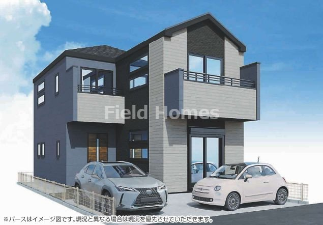 南区栄町新築戸建て　2期1号棟の外観|外観イメージ「南区栄町新築戸建て　1号棟」