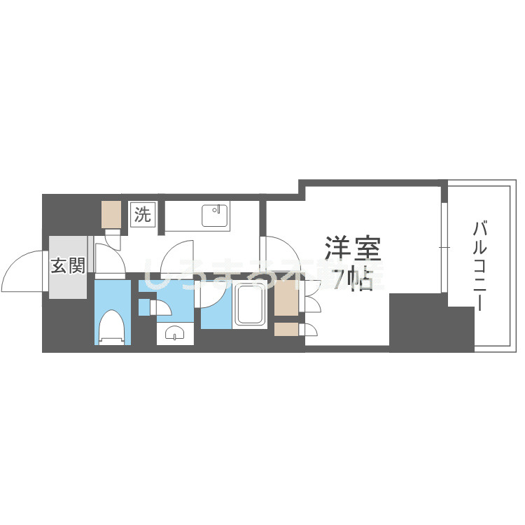 コンフォリア・リヴ博労町一丁目Ｑの間取り