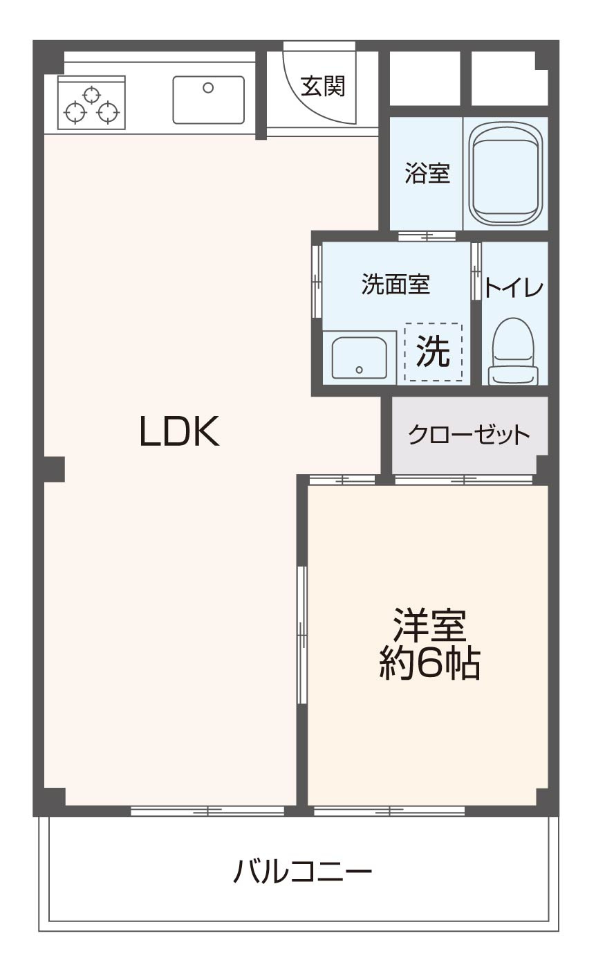 コーポ陣内Ⅰの間取り