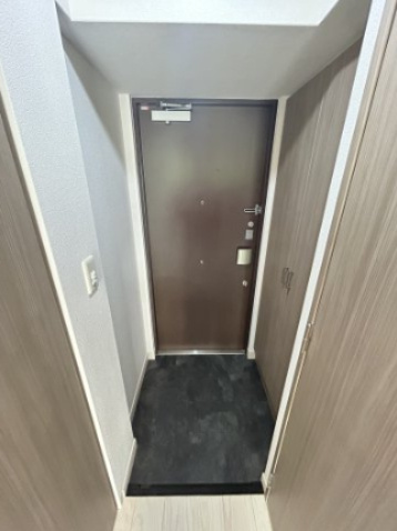 プレサンスタワー難波WESTの玄関|収納もある玄関です