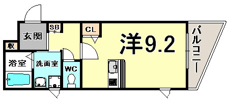プレサンス神戸駅前グランツの間取り