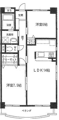 ハピネ音聞山の間取り