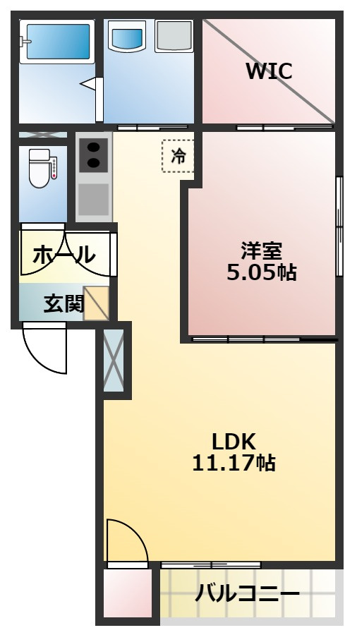 アヴェニュー新道の間取り
