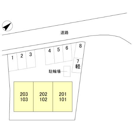 【区画図】 | Σresidence歌川町　Ａ