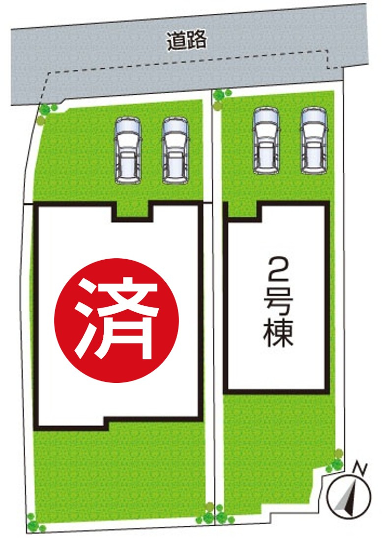 岸和田市三田町　第9期　新築一戸建ての区画図|全２区画