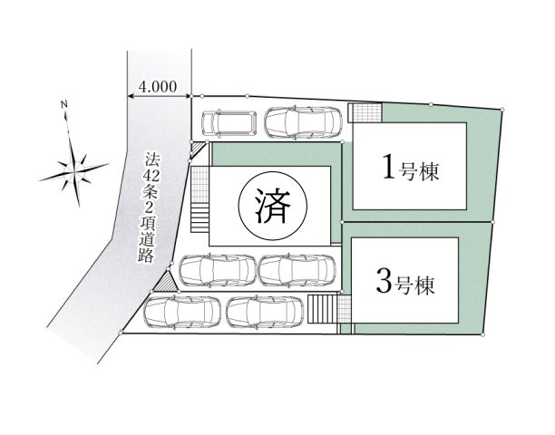 【区画図】 | ご家族様のプライベート空間が確保できる素敵な間取りです。また敷地ゆったりですので、おうち時間を楽しむのにもぴったりですね♪