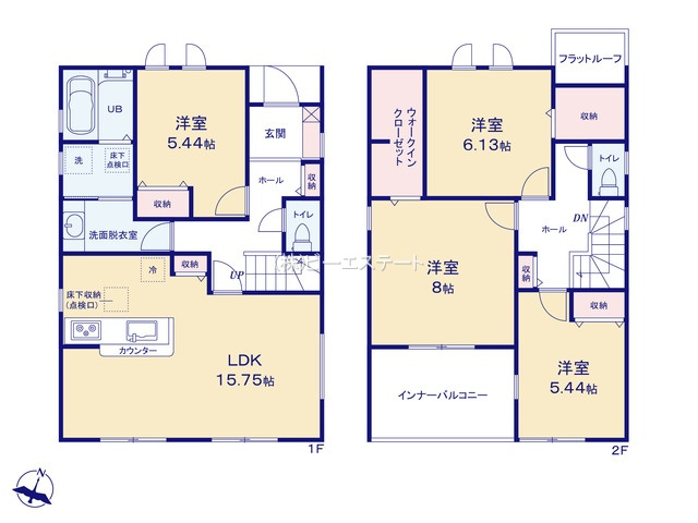 【間取り】 | 大府市柊山町第３【仲介手数料0円】