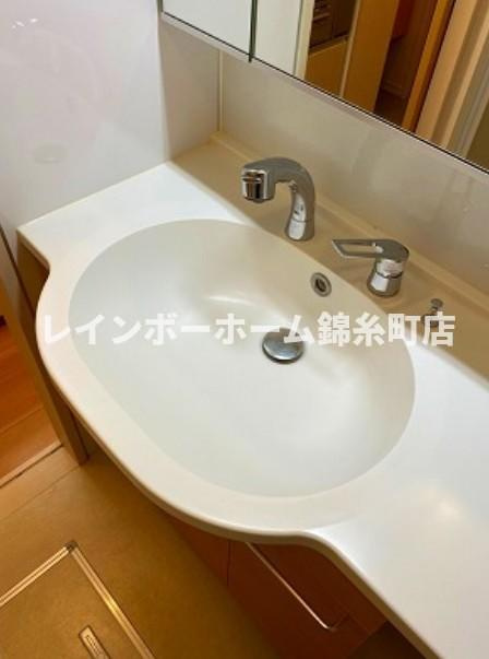 市川市幸２丁目の賃貸マンションの独立洗面台