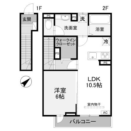 【間取り】 | Σresidence歌川町　Ａ