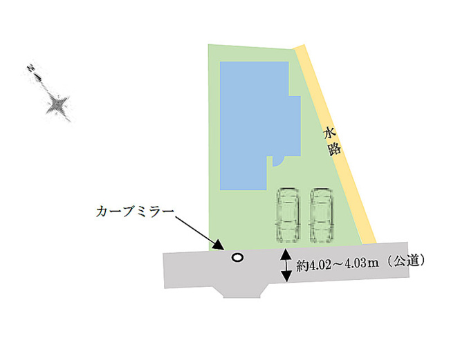 【区画図】 | ふじみ野市亀久保3丁目　新築一戸建住宅　全1棟　(ふじみ野店) | カースペースには駐車2台可能です！