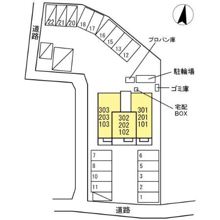 メゾン・ベル・フルールの区画図