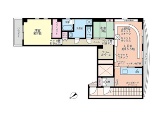 【間取り】 | アークヴィラ自由ヶ丘 | キャットウォークやキャットステップがある楽しいお部屋