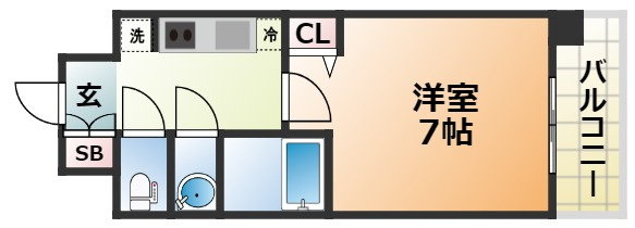 ArtizA王子公園D.C.の間取り