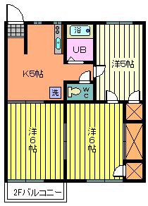 矢作コーポの間取り