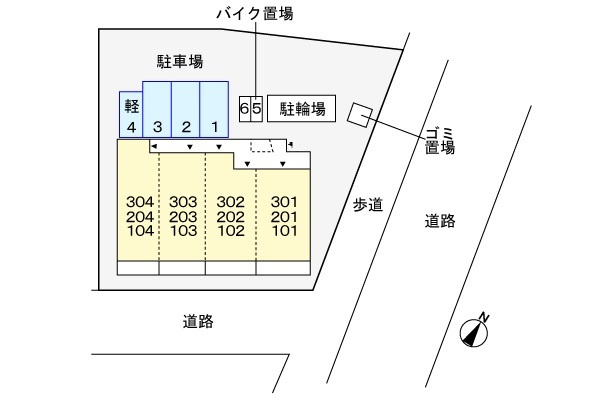 アウル吉祥寺南の区画図