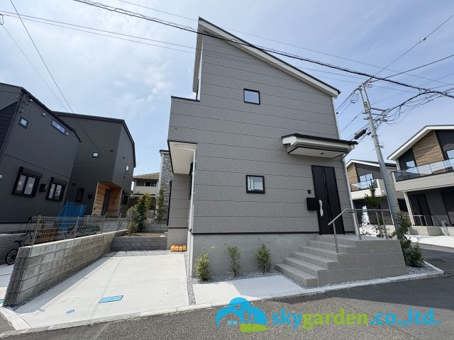 藤沢市辻堂太平台４期　新築戸建　全２棟２号棟の外観|明るく開放感があります
