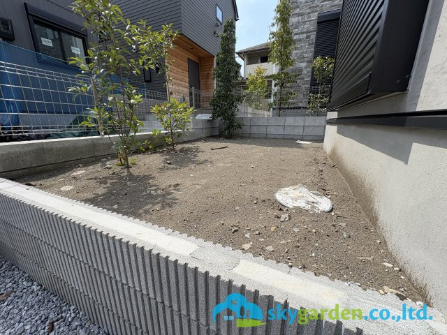 藤沢市辻堂太平台４期　新築戸建　全２棟２号棟の庭