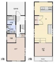 千種区赤坂町２－５６貸家の間取り