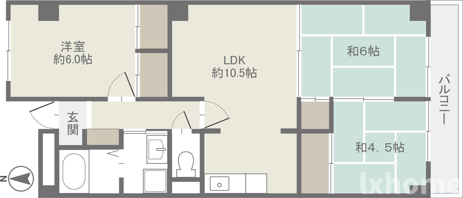 吉田マンション・東雲パートIIの間取り